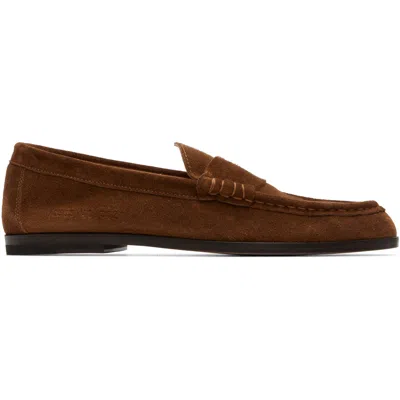 Common Projects ブラウン スエード ローファー In Brown 3621