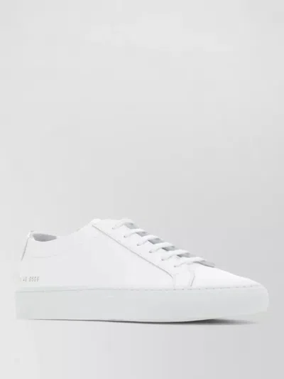 Common Projects Calf Leather Low Sneakers In Yellow