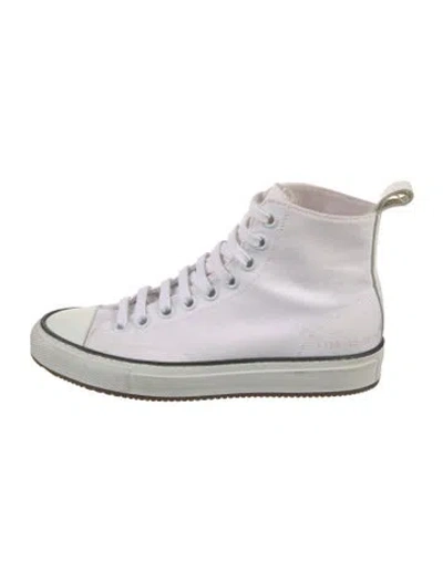 Pre-owned Common Projects Canvas Sneakers In White