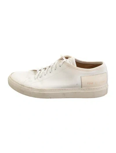 Pre-owned Common Projects Canvas Sneakers In White