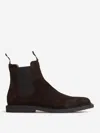 Common Projects Chelsea Classic Ankle Boots In Black Suede In Blue
