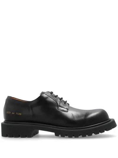 Common Projects Chunky Derby Shoes In Black