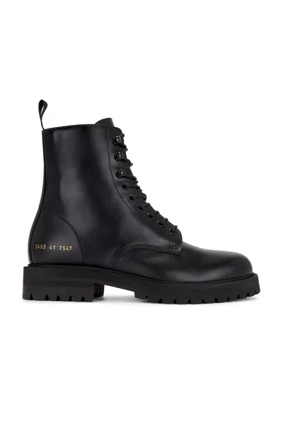 Common Projects Combat Boots In Black