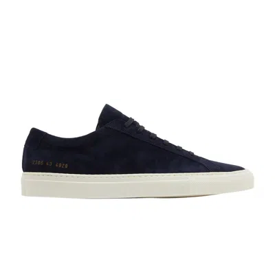 Pre-owned Common Projects Achilles 'waxed Suede - Navy' | Blue | Men's Size 7