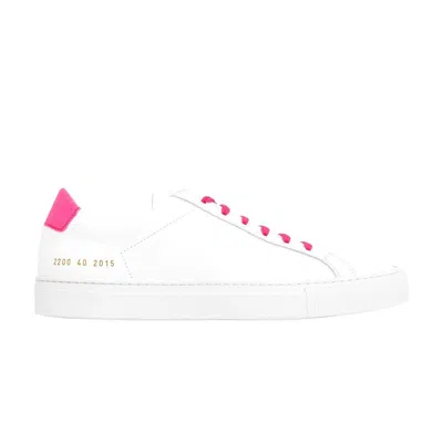 Pre-owned Common Projects Retro Low 'white Pink' | Men's Size 42
