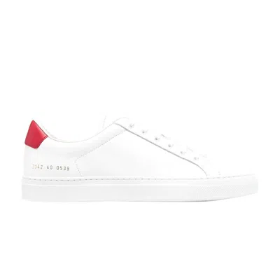 Pre-owned Common Projects Retro Low 'white Red' | Men's Size 40
