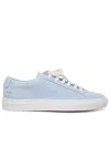 COMMON PROJECTS CONTRAST ACHILLES BABY BLUE SUEDE SNEAKERS