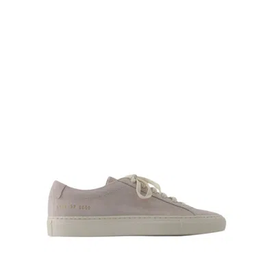 Common Projects Women's Contrast Achilles Sneakers In Beige