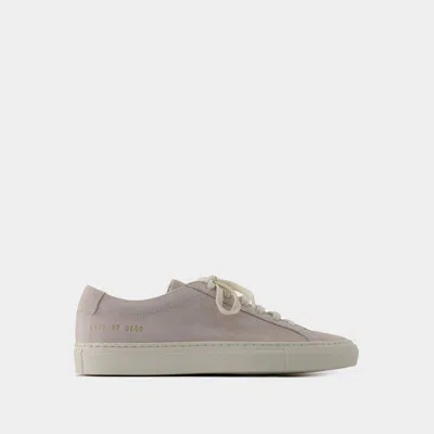 Common Projects Women's Contrast Achilles Sneakers In Beige