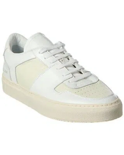 Pre-owned Common Projects Decades Low Leather Sneaker Men's In White