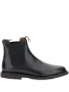 Common Projects Elastic-sided Leather Chelsea Boots In Multi