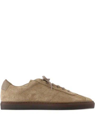 Common Projects Field Leather Sneakers In Brown
