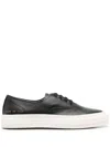 Common Projects Navy Four Hole Sneakers In Black