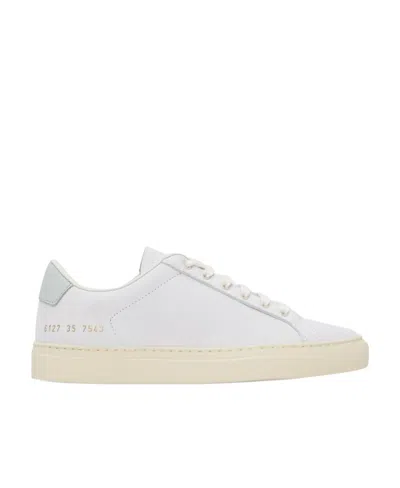 Common Projects Front Strapped Low-top Casual Shoes In White