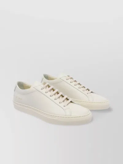 Common Projects Golden Logo Leather Low Top Sneakers