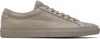 Common Projects Gray Nubuck Achilles Sneakers In Gray