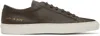 Common Projects Gray Summer Achilles Sneakers In 5472 Dark Grey