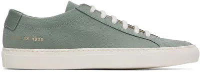 COMMON PROJECTS GREEN CONTRAST ACHILLES SNEAKERS