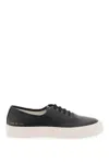 Common Projects Hammered Leather Sneakers In Black
