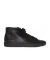 Common Projects High-top Lace-up Casual Sneakers In Black
