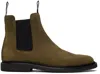 Common Projects Taupe Suede Ankle Boots In 1010 Olive