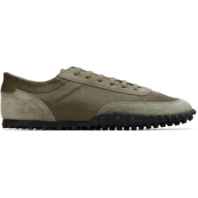 Common Projects Khaki Minimal Runner Seventy Sneakers In Olive 1010