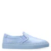 COMMON PROJECTS COMMON PROJECTS KIDS BLUE LEATHER SLIP ON SNEAKERS