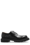 Common Projects Men's Lug Sole Leather Derby Shoes In 7547 - Black