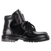 Common Projects Lace-up Hiking Boots In Black Leather In Animal Print