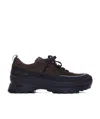 Common Projects Low Top Leather Sneakers With Chunky Sole In Black