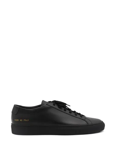 Common Projects Man Sneakers Black Size 8 Leather In Multi