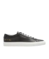 Common Projects Black Achilles Leather Sneakers In Black