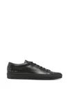Common Projects Black Leather Achilles Lace Up Sneakers In Black