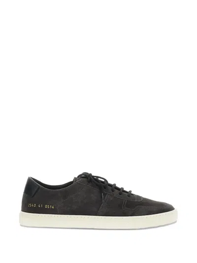 Common Projects Lace-up Leather Sneakers In Black