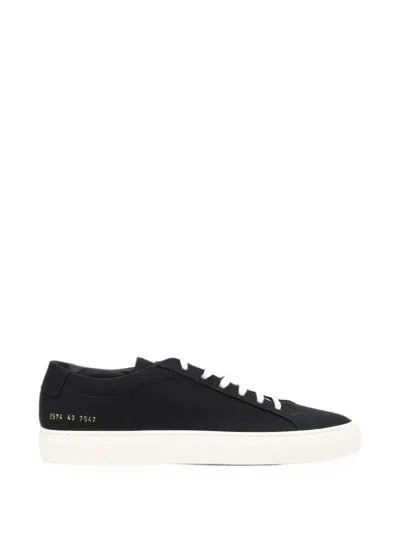 Common Projects Lace-up Sneakers In Black