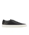 Common Projects Round-toe Lace-up Sneakers In Black