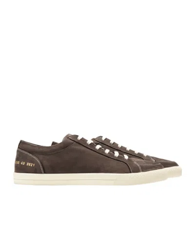 Common Projects Premium Skate Nubuck Sneakers In Brown