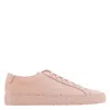 COMMON PROJECTS COMMON PROJECTS LADIES BLUSH ACHILLES LOW-TOP LEATHER SNEAKERS