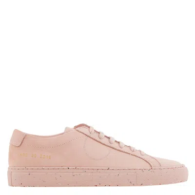 Common Projects Ladies Blush Achilles Low-top Leather Sneakers In Pink