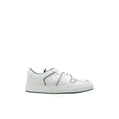 Common Projects Ladies Decades Lace-up Low Top Sneakers In Green/white