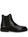 Common Projects Leather Ankle Boots In Black