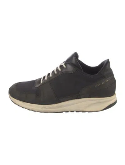 Pre-owned Common Projects Leather Athletic Sneakers In Black