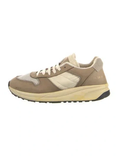 Pre-owned Common Projects Leather Athletic Sneakers In Neutral