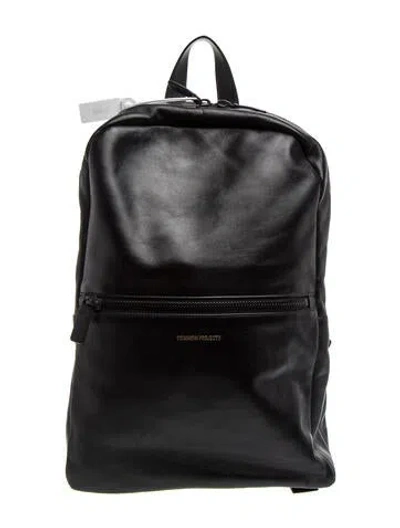 Pre-owned Common Projects Leather Backpack In Black