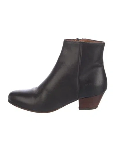 Pre-owned Common Projects Leather Boots In Black