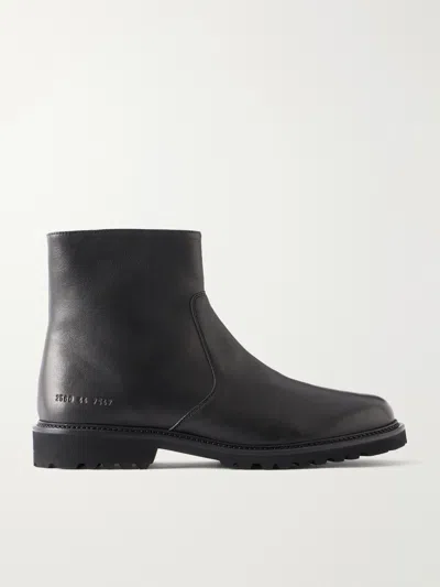Common Projects Zip-fastening Lug-sole Boots In Black