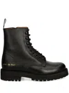 Common Projects Leather Boots In Black