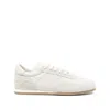 Common Projects Minimal Leather And Suede Low-top Runner Sneakers In White