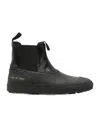 Common Projects Leather Chelsea Boots In Black