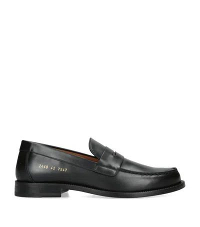 Common Projects Leather City Loafers In Black